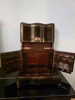 Kist - Hout, Verguld messing - Elegante likeurkast