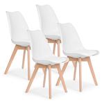 Modern Home Set Van 4 Eetkamerstoelen - Kuip Stoelen Met, Huis en Inrichting, Stoelen, Ophalen of Verzenden, Nieuw