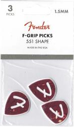 Fender F Grip 551 Pick Shell plectrum 1.50 mm 3-pack, Muziek en Instrumenten, Ophalen of Verzenden, Nieuw, Elektrische gitaar
