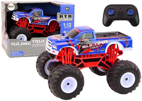 Rc truck - blauw - 1:12 schaal - 33 x 29.5 x 25 cm, Hobby en Vrije tijd, Modelbouw | Radiografisch | Auto's, Nieuw, Ophalen of Verzenden