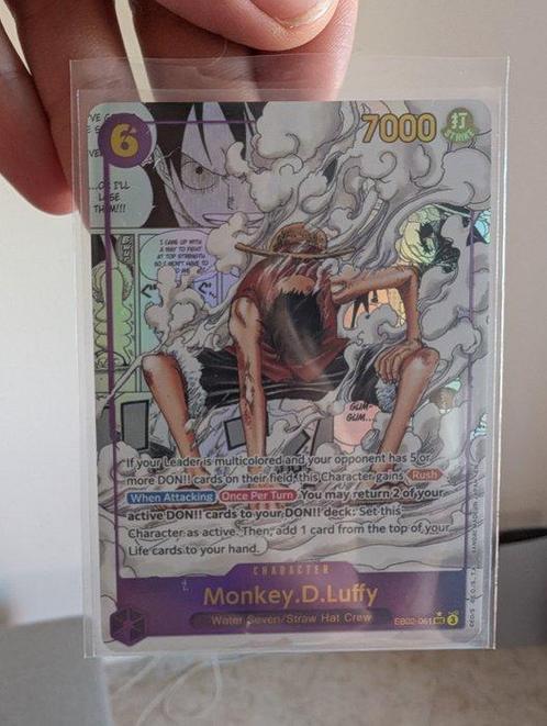 Bandai - 1 Card - One Piece - Monkey D. Luffy, Hobby en Vrije tijd, Verzamelkaartspellen | Overige