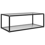 vidaXL Salontafel 100x50x35 cm gehard glas transparant, 100 tot 150 cm, Verzenden, Nieuw, 50 tot 100 cm