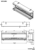 Element4 Elite 180 3-zijdig, Huis en Inrichting, Kachels, Ophalen of Verzenden, Nieuw, Hout, Vrijstaand