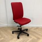 bureaustoel zonder armleuningen, Rode stoffering - zwart, Gebruikt, Ophalen of Verzenden, Bureaustoel, Rood