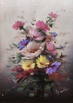 Spanish School (XX) - Pair of lyrical bouquets (x2), Antiek en Kunst
