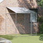 vidaXL Hondenkooi met Dak Zilver 200 x 200 x 258 cm Staal en, Verzenden, Nieuw