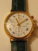 Valjoux - Chronograph full gold - Heren - 1980-1989, Sieraden, Tassen en Uiterlijk, Horloges | Heren, Nieuw