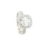 Ring - 18 karaat Witgoud - 0.94ct. tw. Diamant (Natuurlijk), Nieuw