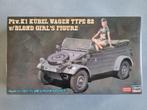 Hasegawa 52253 Pkw.K1 Kübelwagen Type 82 w/Blond Girls, Hobby en Vrije tijd, Modelbouw | Auto's en Voertuigen, Verzenden, Nieuw