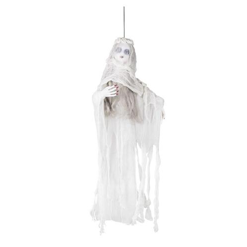 Halloween Pop Gesluierde Geest 1m, Hobby en Vrije tijd, Feestartikelen, Nieuw, Verzenden