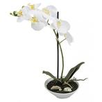Kunstplant Orchidee in pot 38 cm wit - Overige kunstplanten, Ophalen of Verzenden