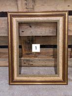 Lijst (2) - Hout, Verguld - Goudkleurig klassiek lijstenset