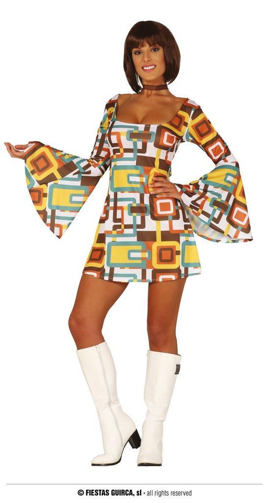 Jaren 70 hippie jurkje, Hobby en Vrije tijd, Feestartikelen, Feestartikel, Nieuw, Verzenden