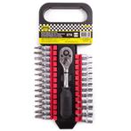 Benson 27-delige dopsleutelset - anti-slip handvat - veel..., Doe-het-zelf en Verbouw, Gereedschap | Handgereedschap, Ophalen of Verzenden