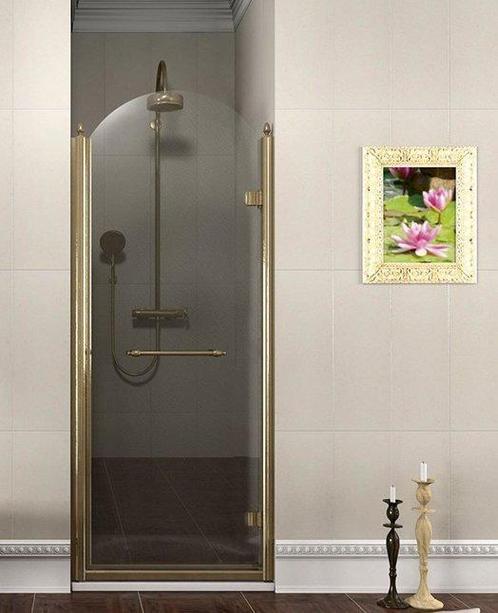 Gelco Antique draaibare douchedeur rechts 90x190cm 8mm nano, Doe-het-zelf en Verbouw, Sanitair, Ophalen of Verzenden