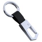 Fako Bijoux® - Sleutelhanger - Metaal & PU Leer - Punt -, Verzamelen, Verzenden, Nieuw