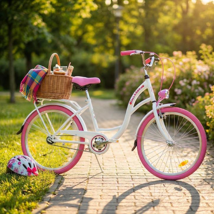 Dallas Junior Fiets 24 | Wit | Laatste Stuks!, Fietsen en Brommers, Fietsen | Meisjes, Handrem, 24 inch, Nieuw, Ophalen of Verzenden