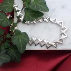 Witgouden collier met spikes | 41 cm (luxe sieraden), Sieraden, Tassen en Uiterlijk, Kettingen, Ophalen of Verzenden, Gebruikt