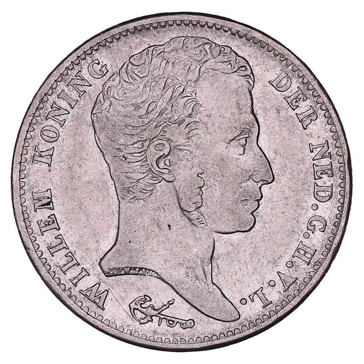 1 Gulden 1820-1837 Willem I ZFr, Postzegels en Munten, Munten | Nederland, Verzenden