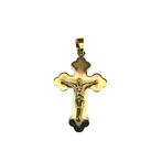 Antiek gouden hanger van een kruis met corpus | 19e eeuws, Ophalen of Verzenden, Gebruikt, Goud, Overige merken