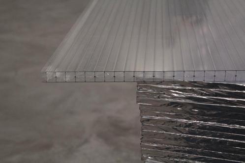 Polycarbonaat kanaalplaat 16 mm X-structuur 105x400 cm BxL, Doe-het-zelf en Verbouw, Glas en Ramen, Verzenden