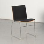 Frontseat kantinestoel, zwart / beuken, sledeframe, Huis en Inrichting, Stoelen, Ophalen of Verzenden, Nieuw
