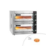 GGM Gastro | Elektrische mini pizzaoven - 1+1x 33,5cm - |, Verzenden, Nieuw, GGM Gastro