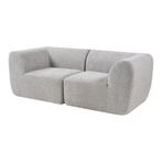 2-Zitsbank Hurvas modulaire bank 216x108x76 cm grijs [en.cas, Huis en Inrichting, Banken | Sofa's en Chaises Longues, Verzenden