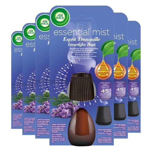 6x Air Wick Essential Mist Navulling Innerlijke Rust 20 ml, Huis en Inrichting, Schoonmaakartikelen, Verzenden