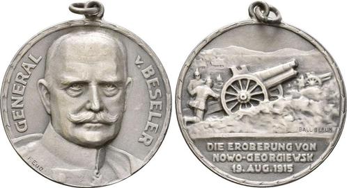 Zilver medaille Eroberung von Nowo Georgiewsk 1915 I were..., Postzegels en Munten, Penningen en Medailles, Verzenden