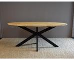 Eettafel Paris ovaal mangohout facet rand 180x90 cm -, Huis en Inrichting, Tafels | Eettafels, Ophalen of Verzenden, Nieuw