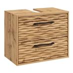 Wastafelkast Etna 60 x cm x 35 cm x 50 cm Eiken Badkamerkast, Huis en Inrichting, Badkamer | Badkamermeubels, Verzenden, Nieuw