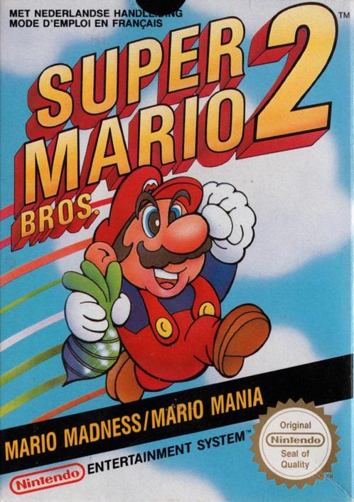 NES Super Mario Bros. 2 (In doos), Spelcomputers en Games, Games | Nintendo NES, Zo goed als nieuw, Verzenden