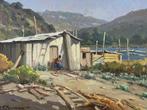 Leon Giuseppe Buono (1888/1976) - Lago Lucrino - Pozzuoli