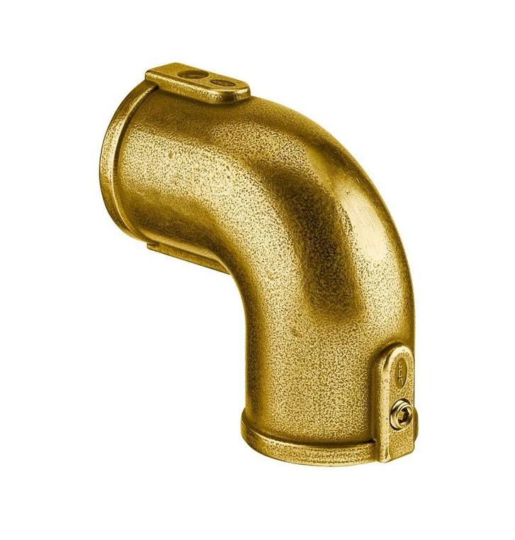 Kniestuk 90° - GOLD / RVS (30.0) | Bezorgen en afhalen | Kla, Doe-het-zelf en Verbouw, IJzerwaren en Bevestigingsmiddelen, Ophalen of Verzenden