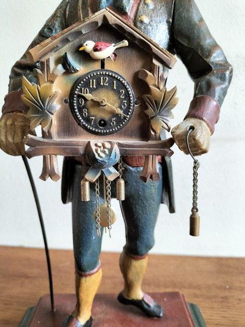 Zwarte Woud Clockman klok - Vintage Aluminium - 1950-1960, Antiek en Kunst, Antiek | Klokken