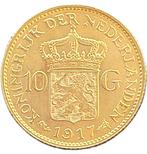 Gouden 10 gulden Wilhelmina 1917, Postzegels en Munten, Munten | Nederland, Goud, Losse munt, Verzenden