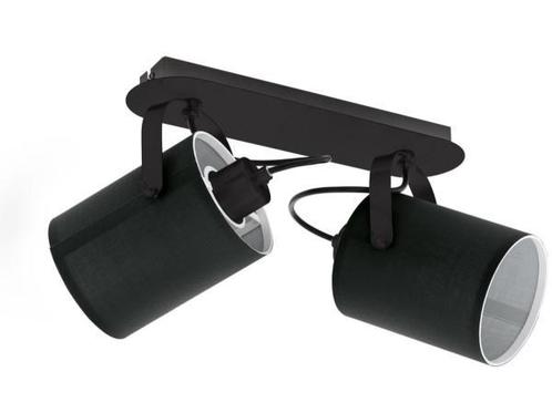 Veiling - EGLO Villabate spot 2-lichts zwart Ø335×90mm, Huis en Inrichting, Lampen | Spots