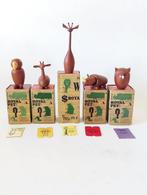 Figuur - Senshukai - Vijf vintage houten dieren Royal Pet