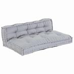 vidaXL Pallet Sofa Kussen 2 pcs Grijs Stof, Huis en Inrichting, Verzenden, Nieuw, Grijs