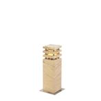 Moderne staande buitenlamp zandsteen 40 cm - Grumpy, Nieuw, Overige materialen, Minder dan 50 watt