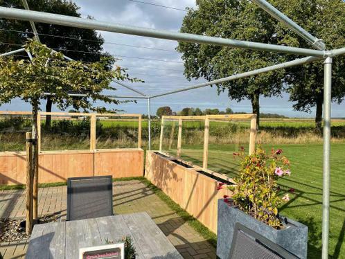 ACTIE (15 % korting) Douglas Bloembak / plantenbak plexiglas, Tuin en Terras, Bloembakken en Plantenbakken, Nieuw, Hout