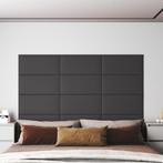 vidaXL Wandpanelen 12 st 2,16 m² 60x30 cm kunstleer grijs, Verzenden, Nieuw