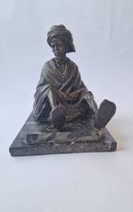Alberto Neiviller (XIX-XX) - sculptuur, Uomo con turbante -, Antiek en Kunst, Antiek | Keramiek en Aardewerk