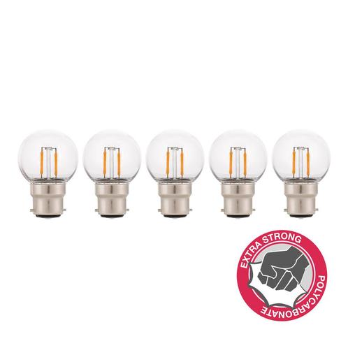 5 stuks Bailey LED Safe Kogellamp B22d 2W 180lm 2700K IP4..., Huis en Inrichting, Lampen | Overige, Nieuw, Ophalen of Verzenden