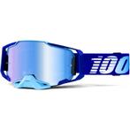 Motorcross Bril 100% Armega Royal Blauw met spiegellens, Verzenden, Nieuw met kaartje, Motorcrosskleding, 100%