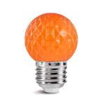LED golfbal kogellamp - 1W E27 Oranje - Dimbaar, Nieuw, Verzenden