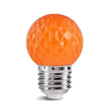 LED golfbal kogellamp - 1W E27 Oranje - Dimbaar