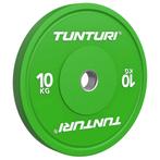 Tunturi Platinum Bumper Plate Green, 10kg, Verzenden, Nieuw