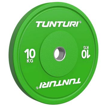 Tunturi Platinum Bumper Plate Green, 10kg beschikbaar voor biedingen